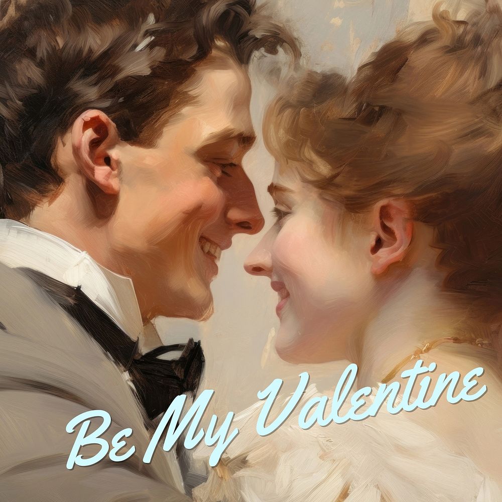Be my Valentine Instagram post template