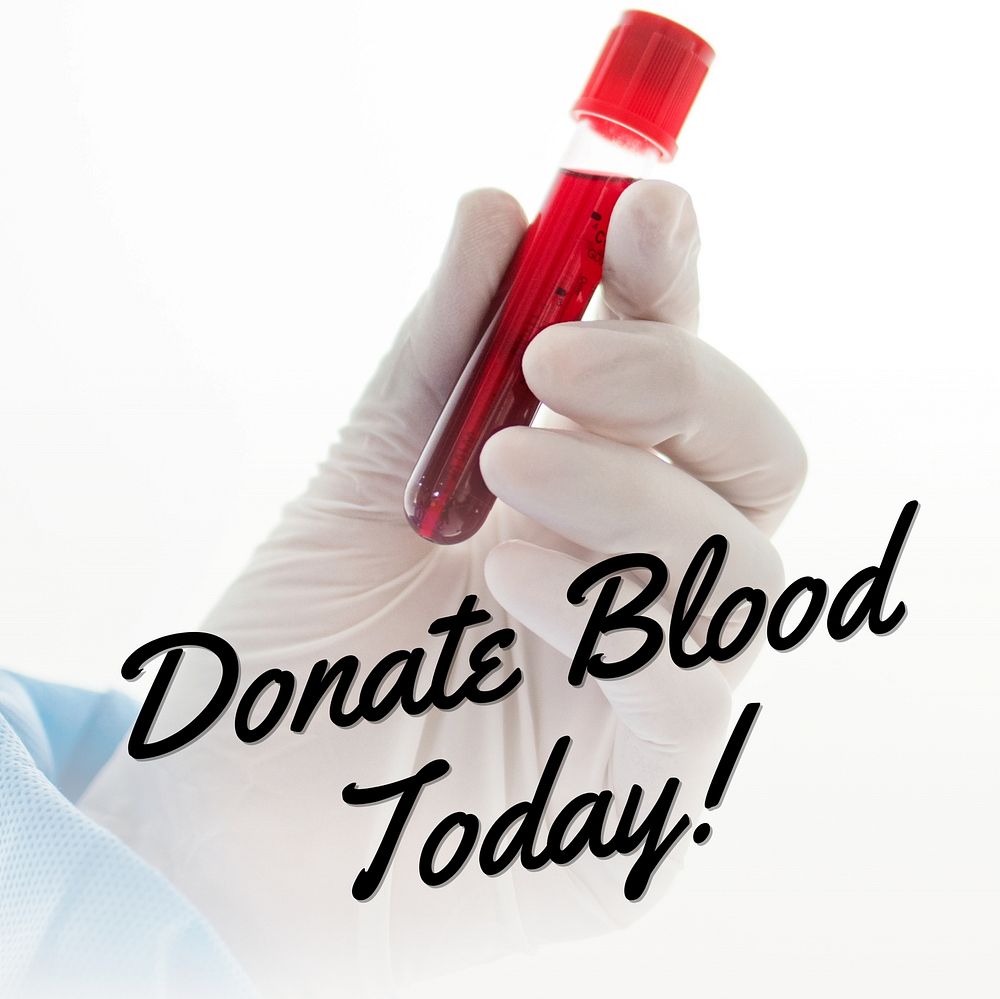 Donate blood today Instagram post template