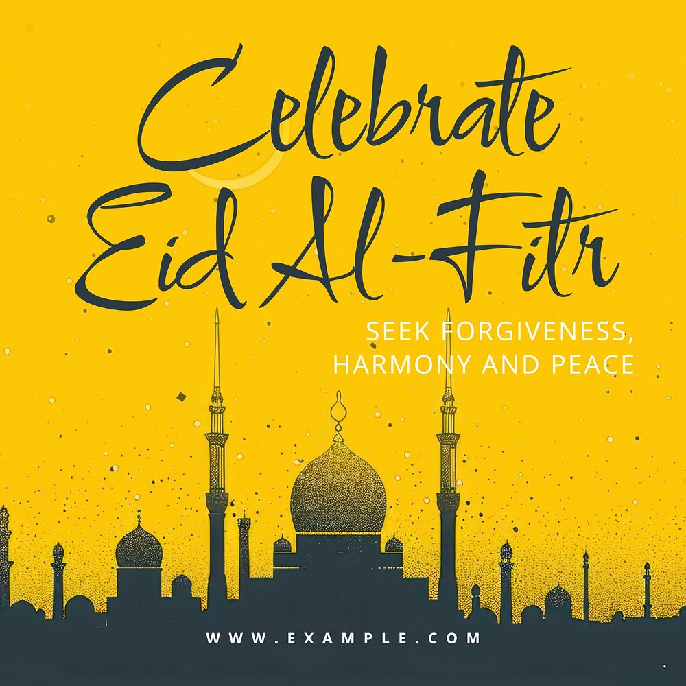 Eid Al-Fitr Instagram post template