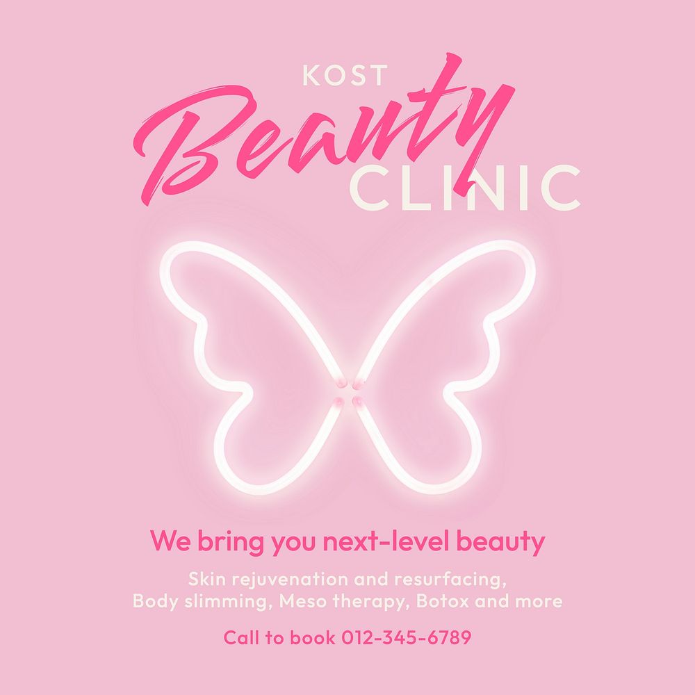 Beauty Clinic Instagram post template