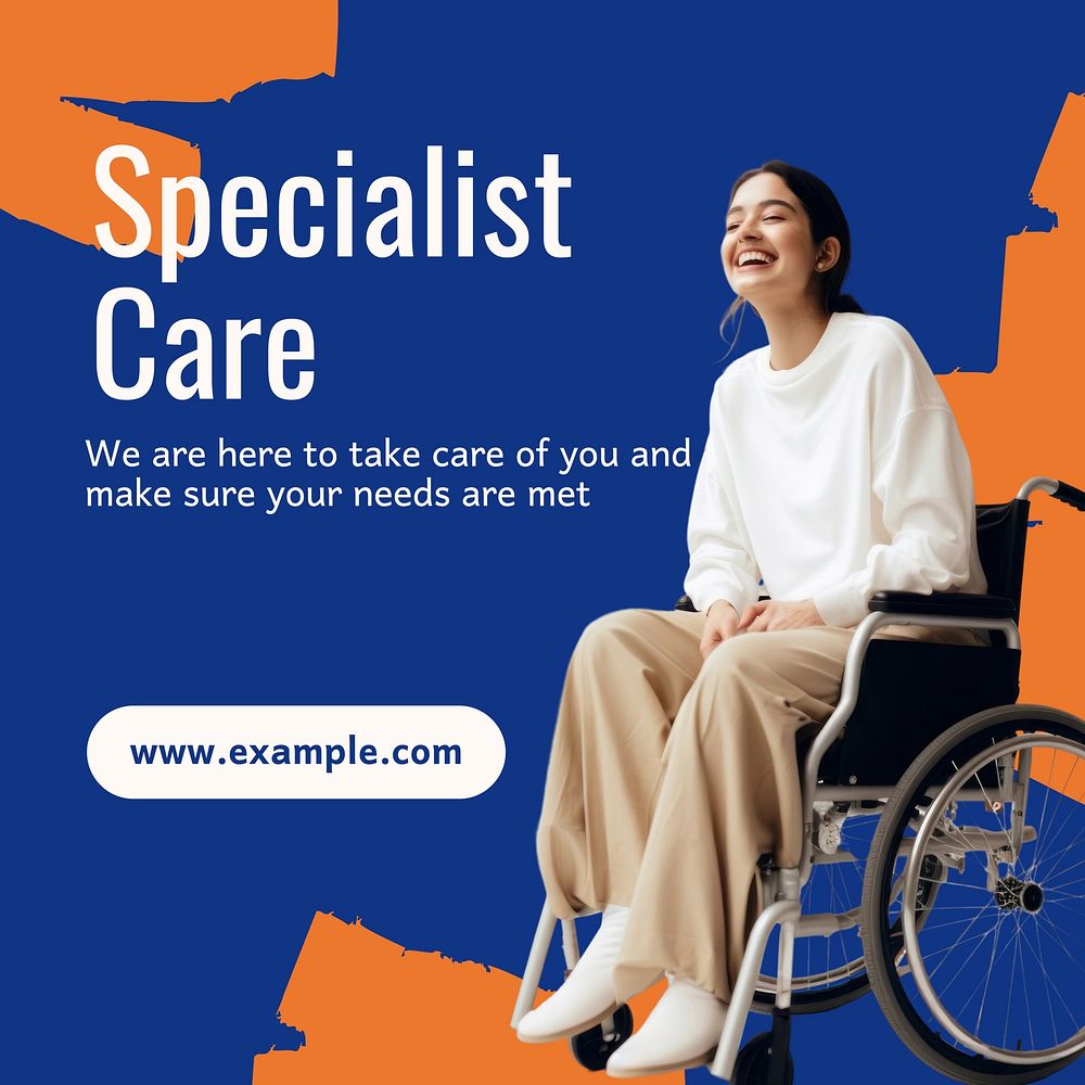 Specialist care Instagram post template