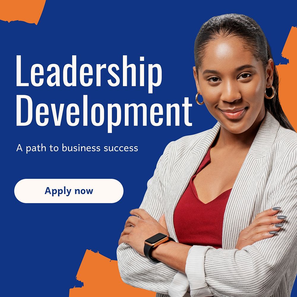 Leadership development Instagram post template  