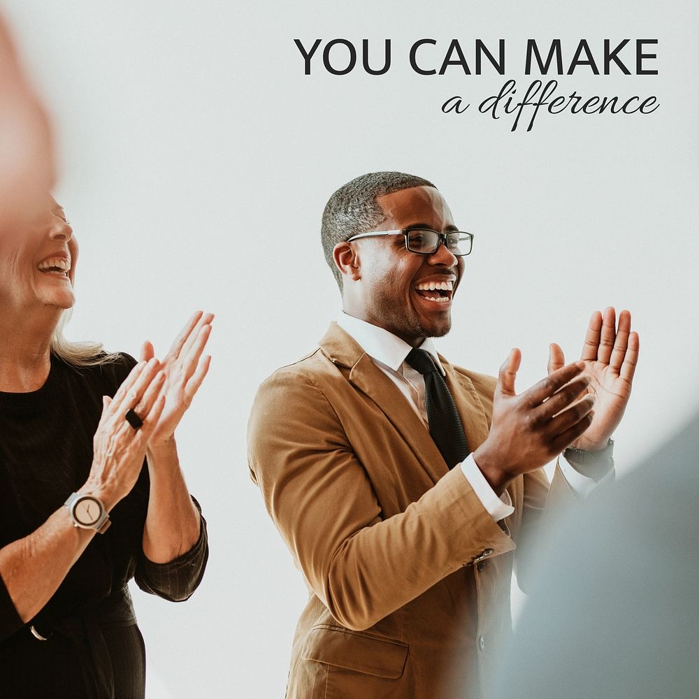 You can make difference Facebook post template