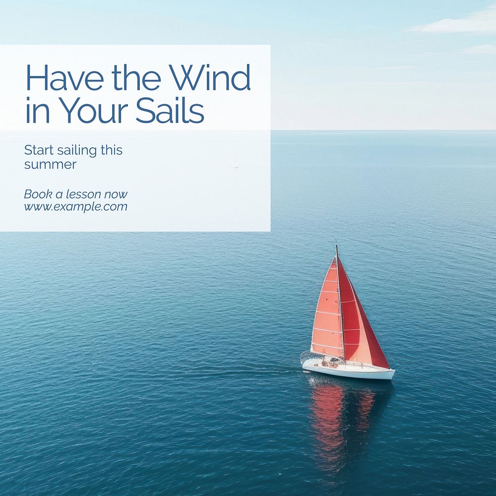 Sailing Instagram post template