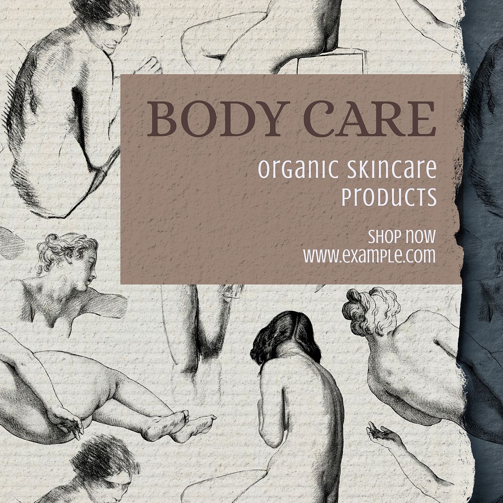 Body care Instagram post template