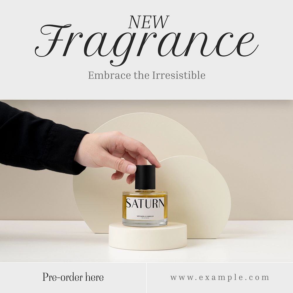 New fragrance Instagram post template
