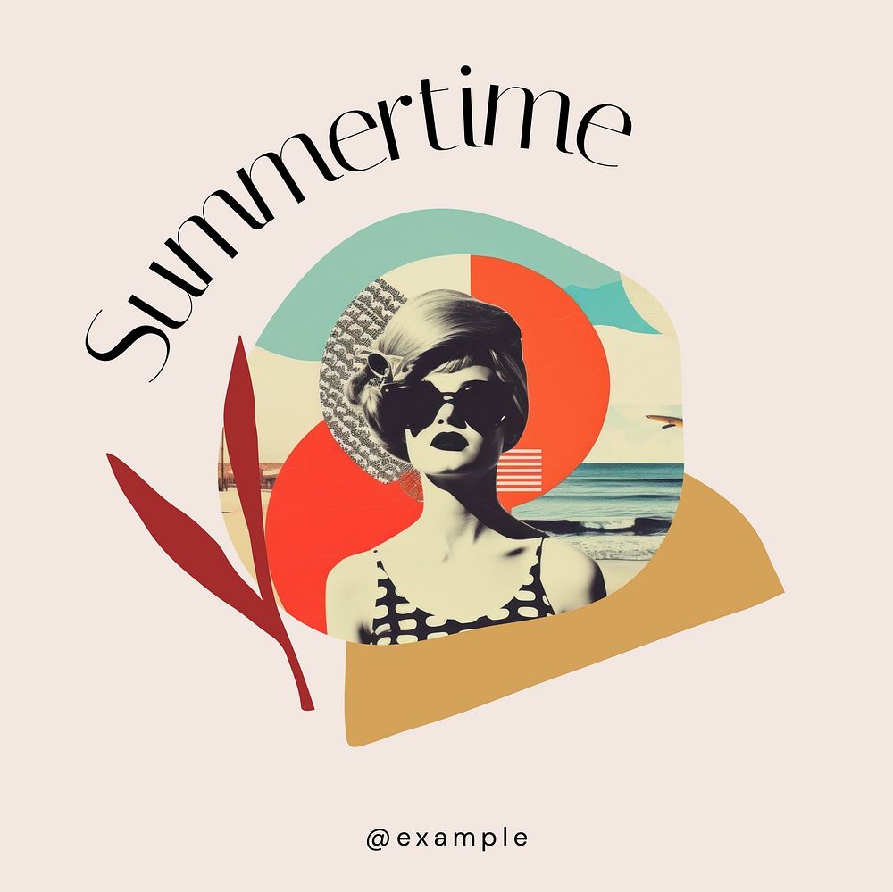 Summertime Instagram post template | Free Photo - rawpixel