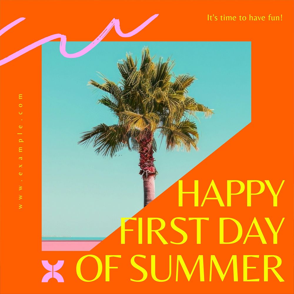 Summer Instagram post template