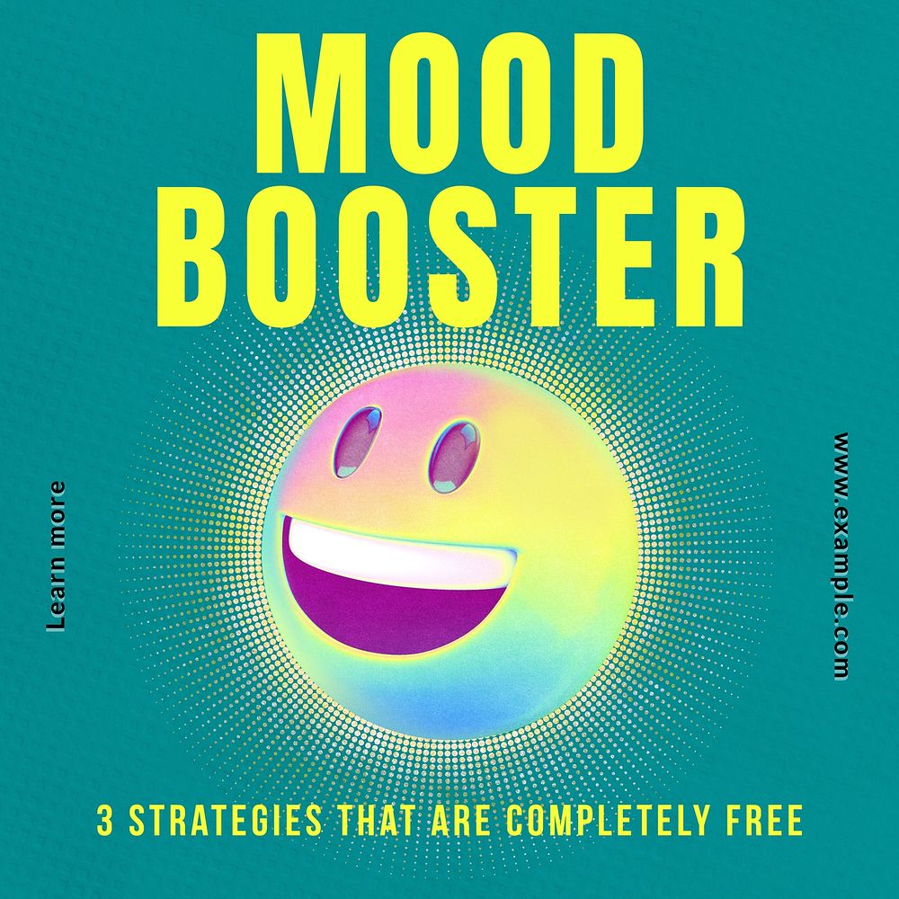 Boos your mood Instagram post template  