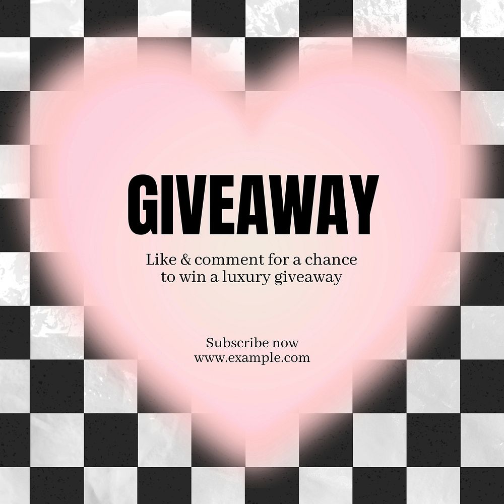 Giveaway Instagram post template