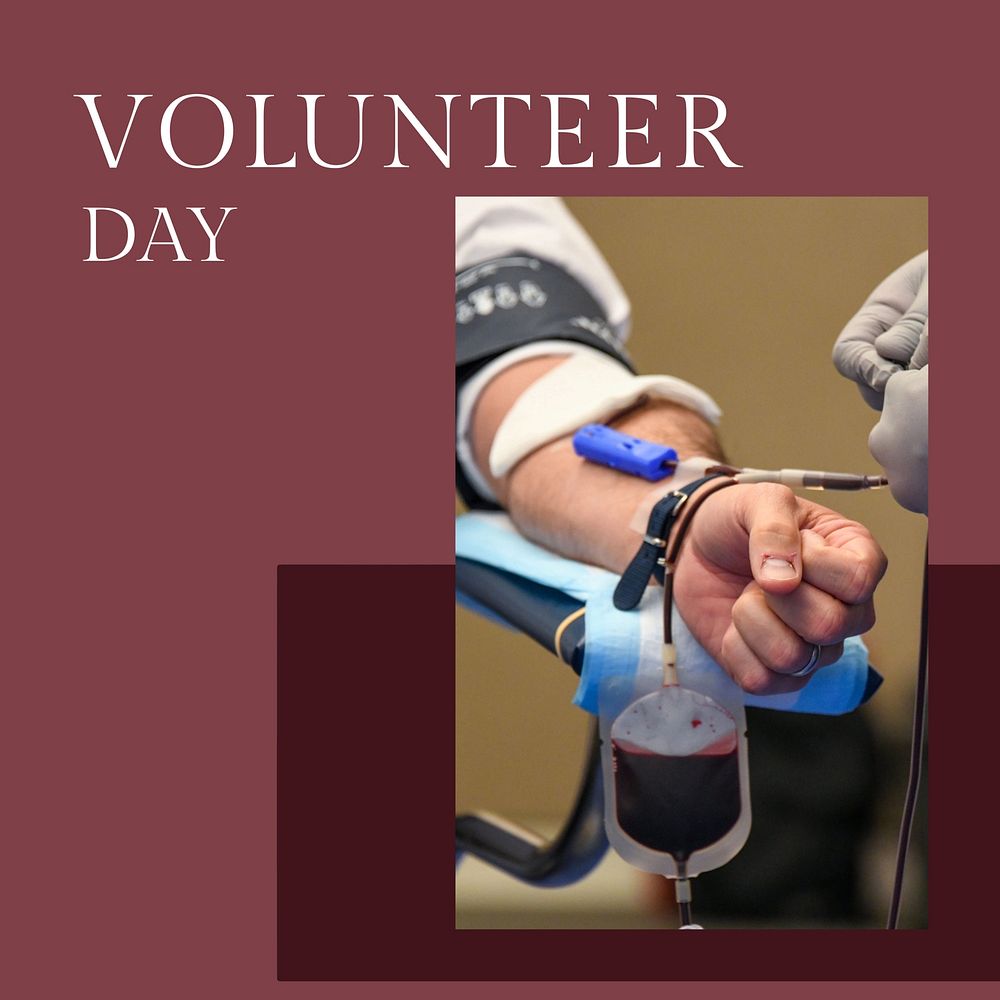 Volunteer Day Instagram post template