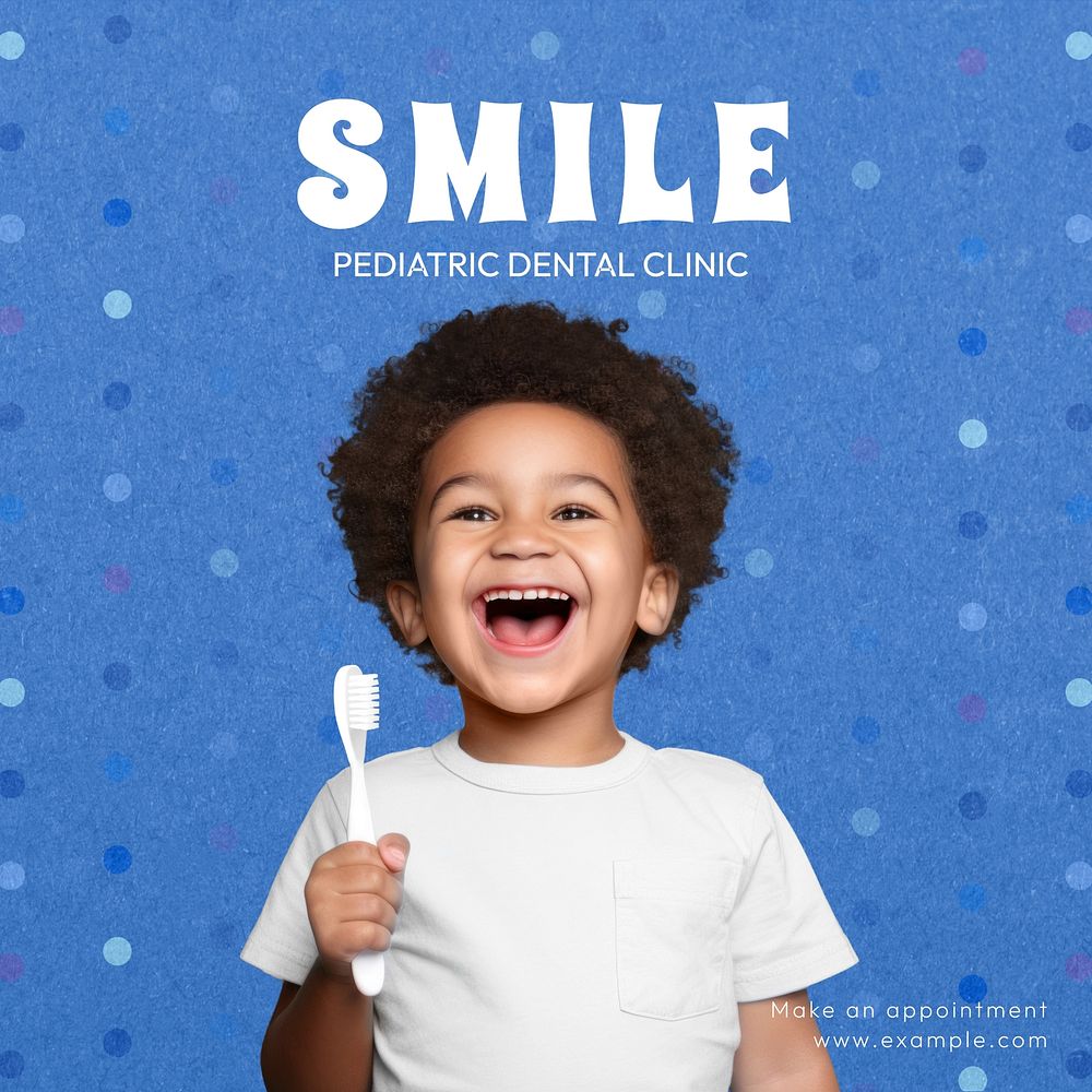 Smile, dentist Instagram post template
