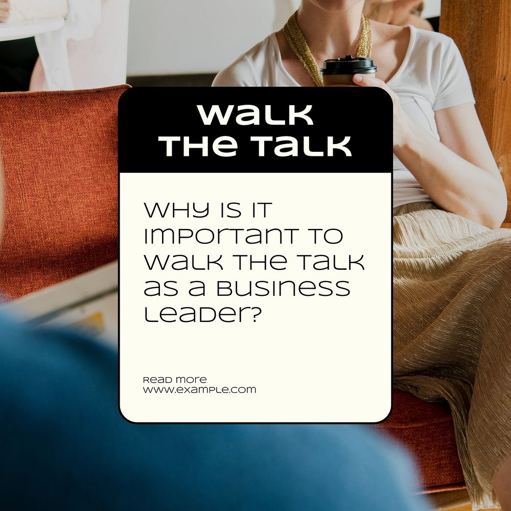 Business leadership Instagram post template
