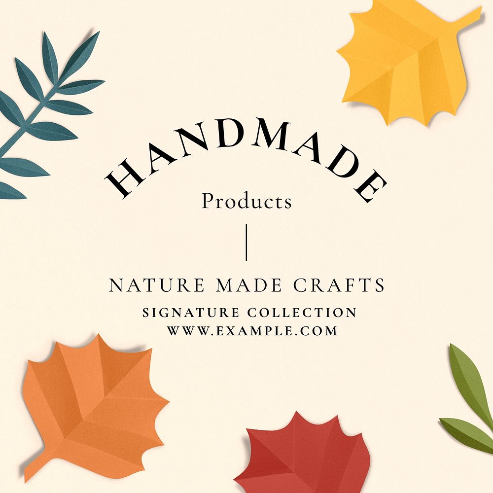 Handmade products Instagram post template