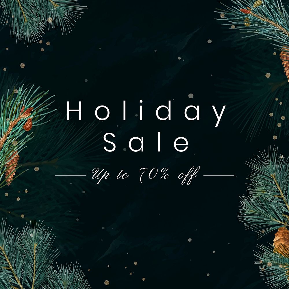 Holiday sale Instagram post template  