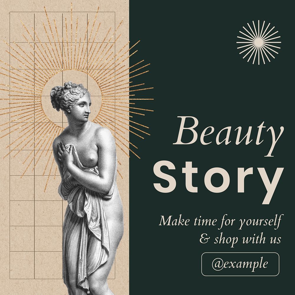 Beauty center Instagram post template