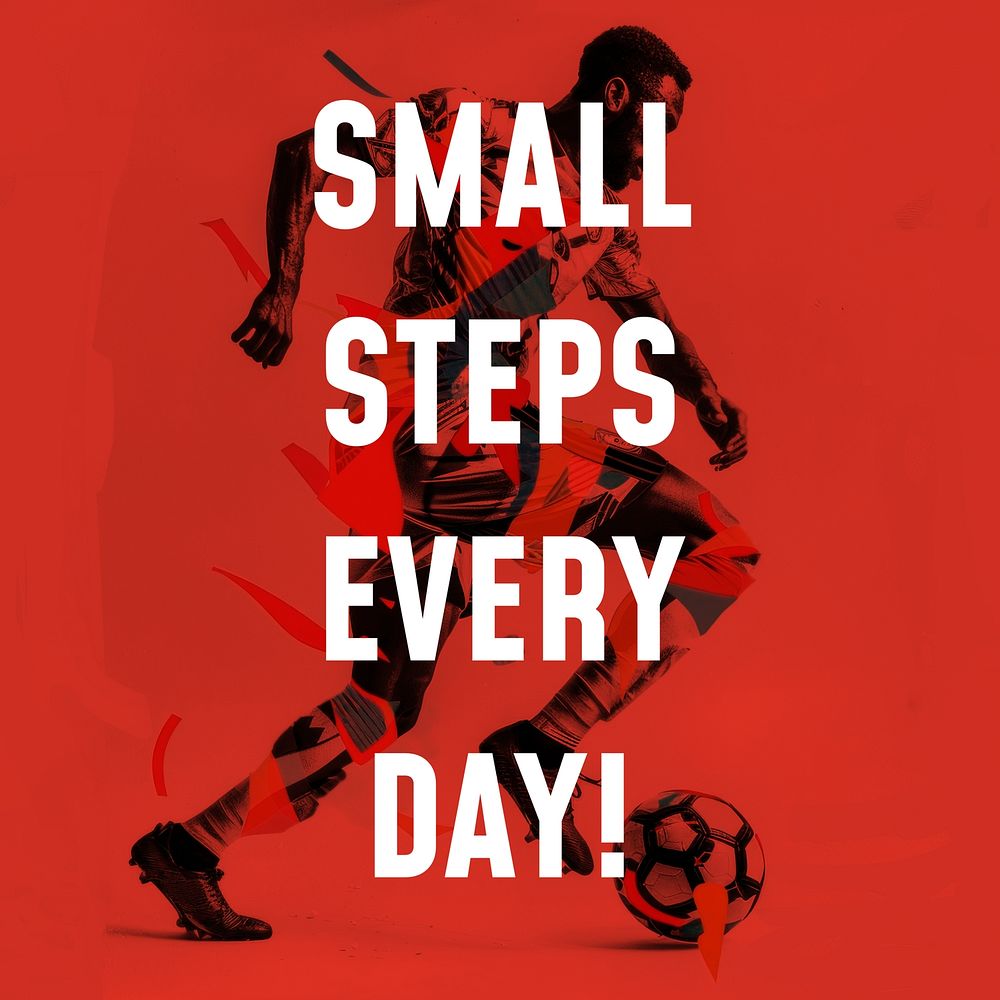 Small steps everyday Instagram post template