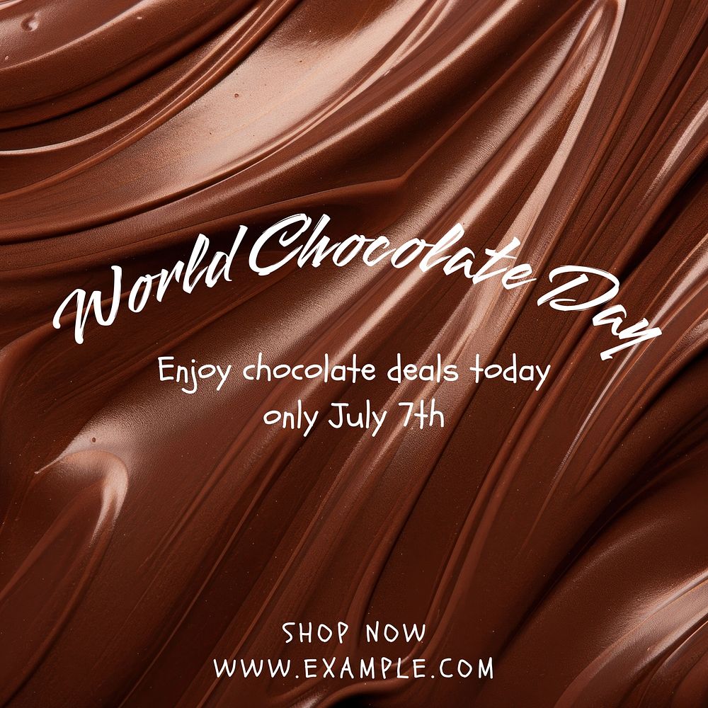 World chocolate day Instagram post template