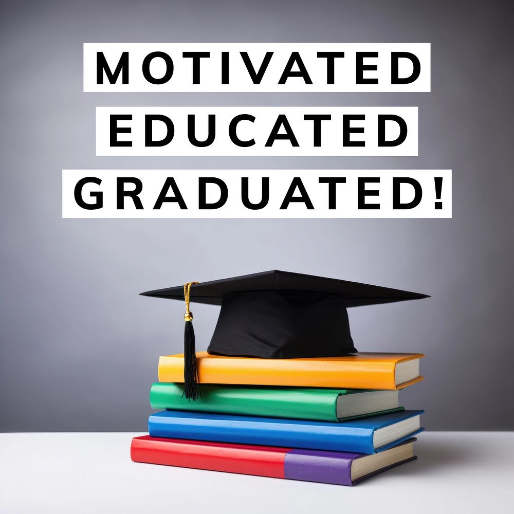 Graduation  quote Instagram post template