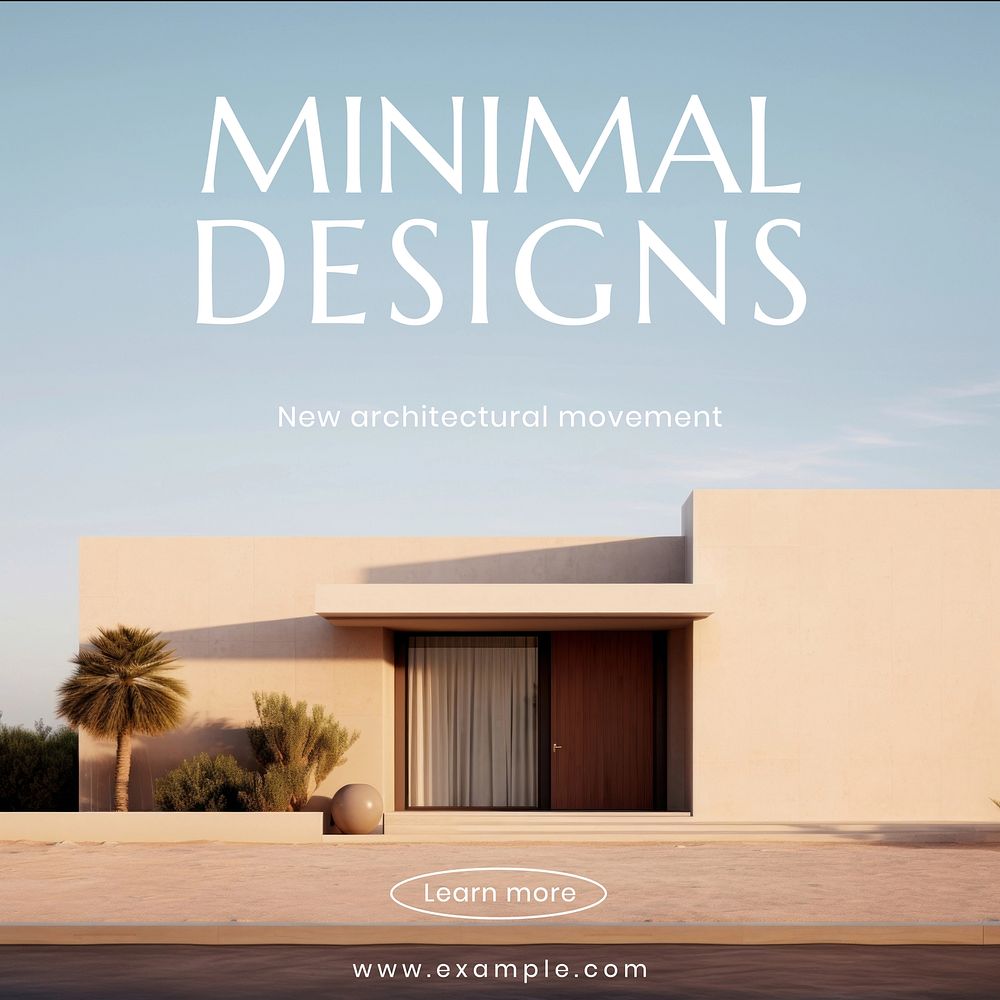 Minimal designs Instagram post template