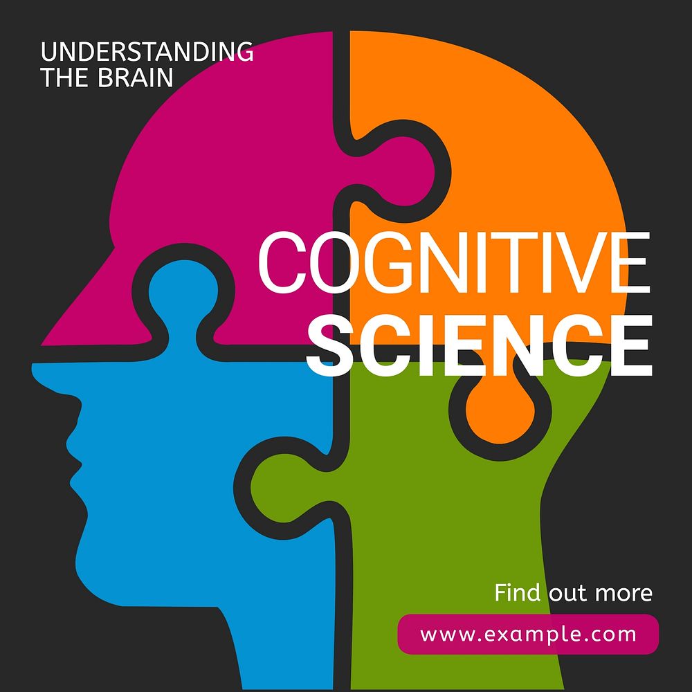 Cognitive science Instagram post template