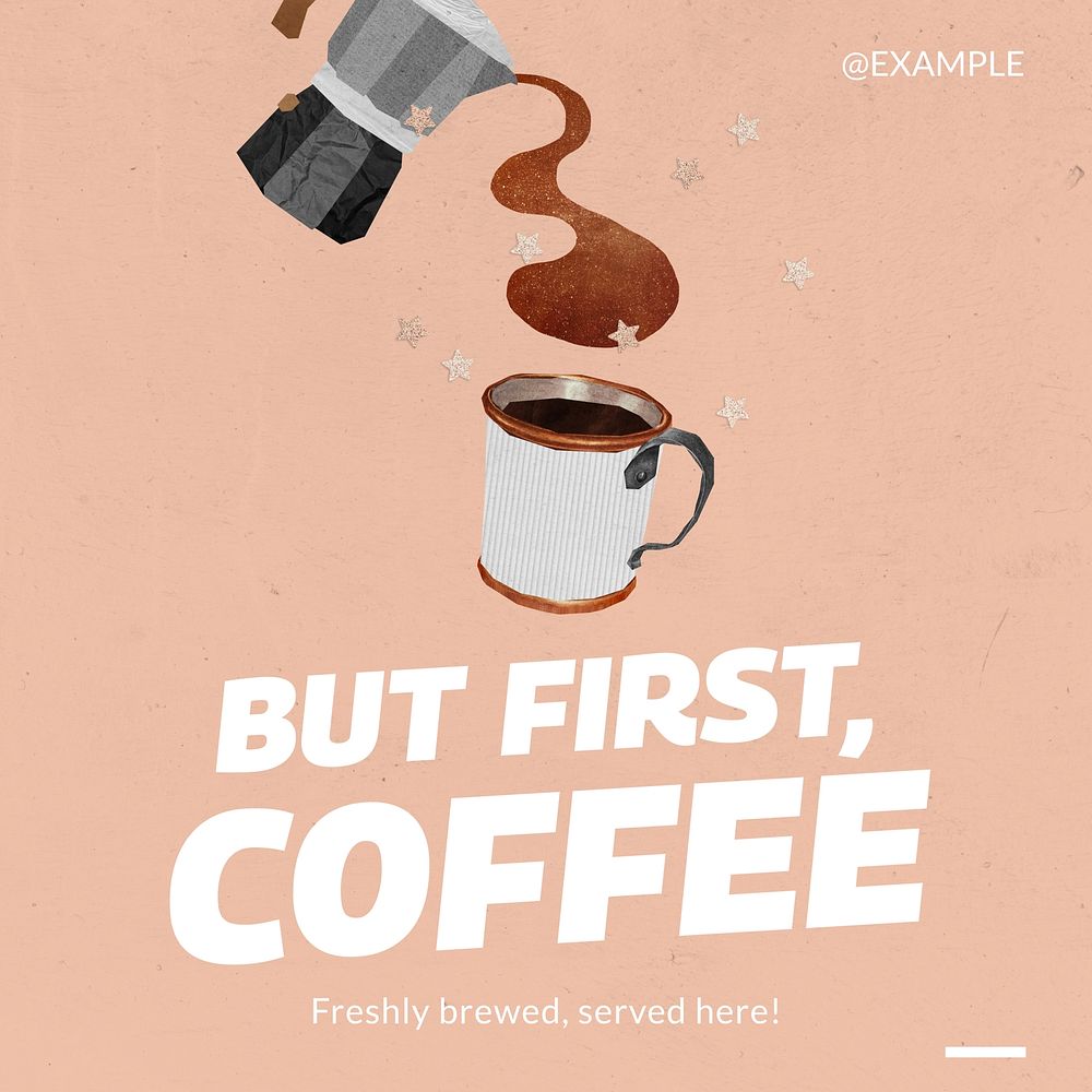 Coffee morning  Instagram post template