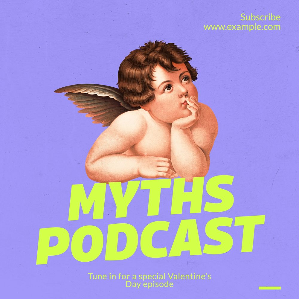 Myths  podcast Instagram post template