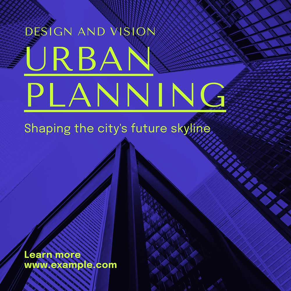 Urban planning Instagram post template  