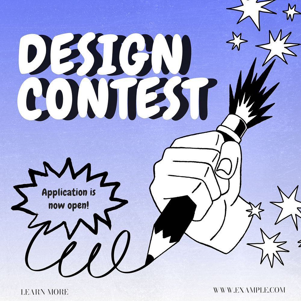 Design contest Instagram post template