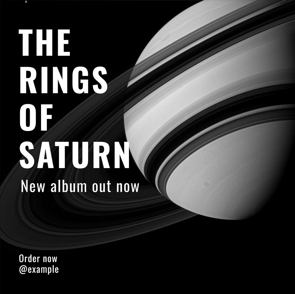Saturn Instagram post template