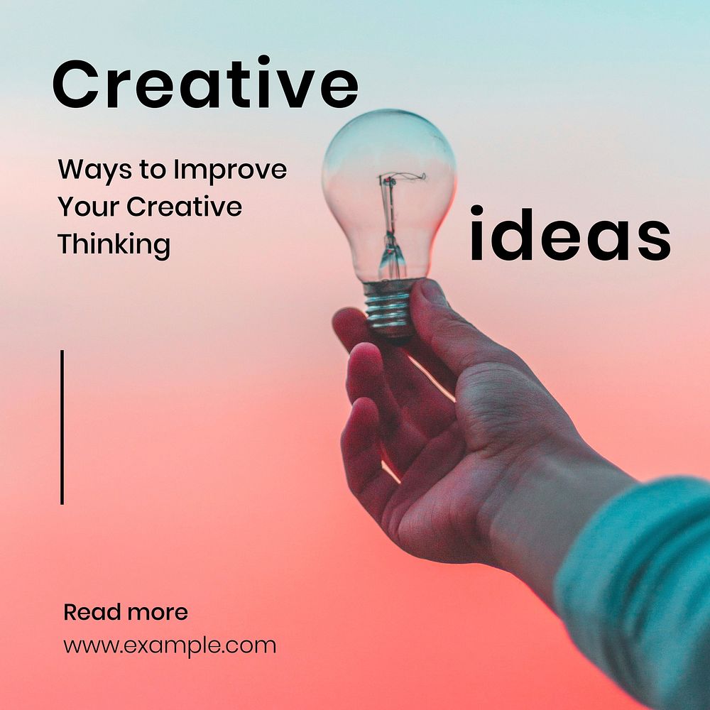 Creative idea Instagram post template  