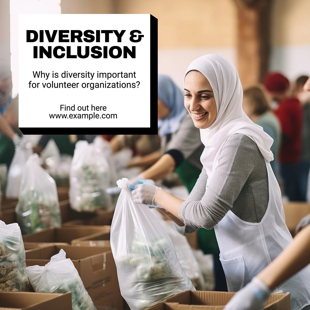 Diversity & inclusion Facebook post template
