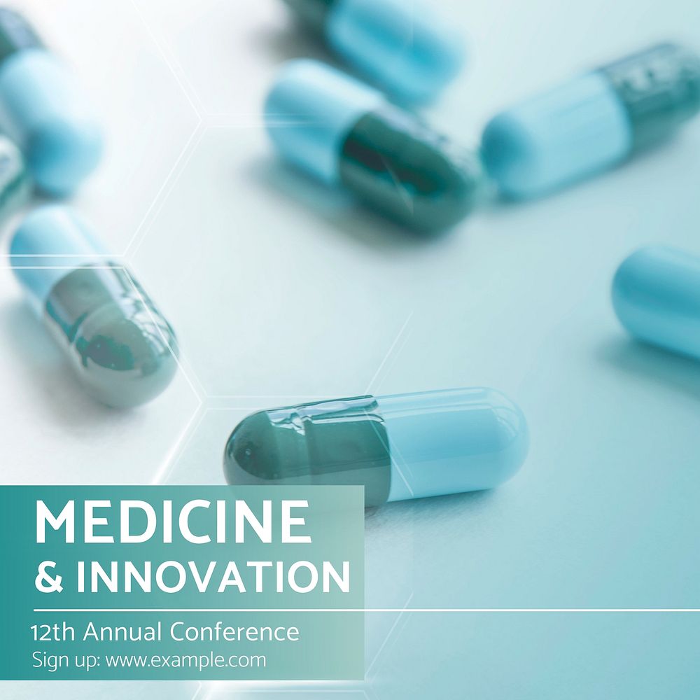Medical conference Instagram post template