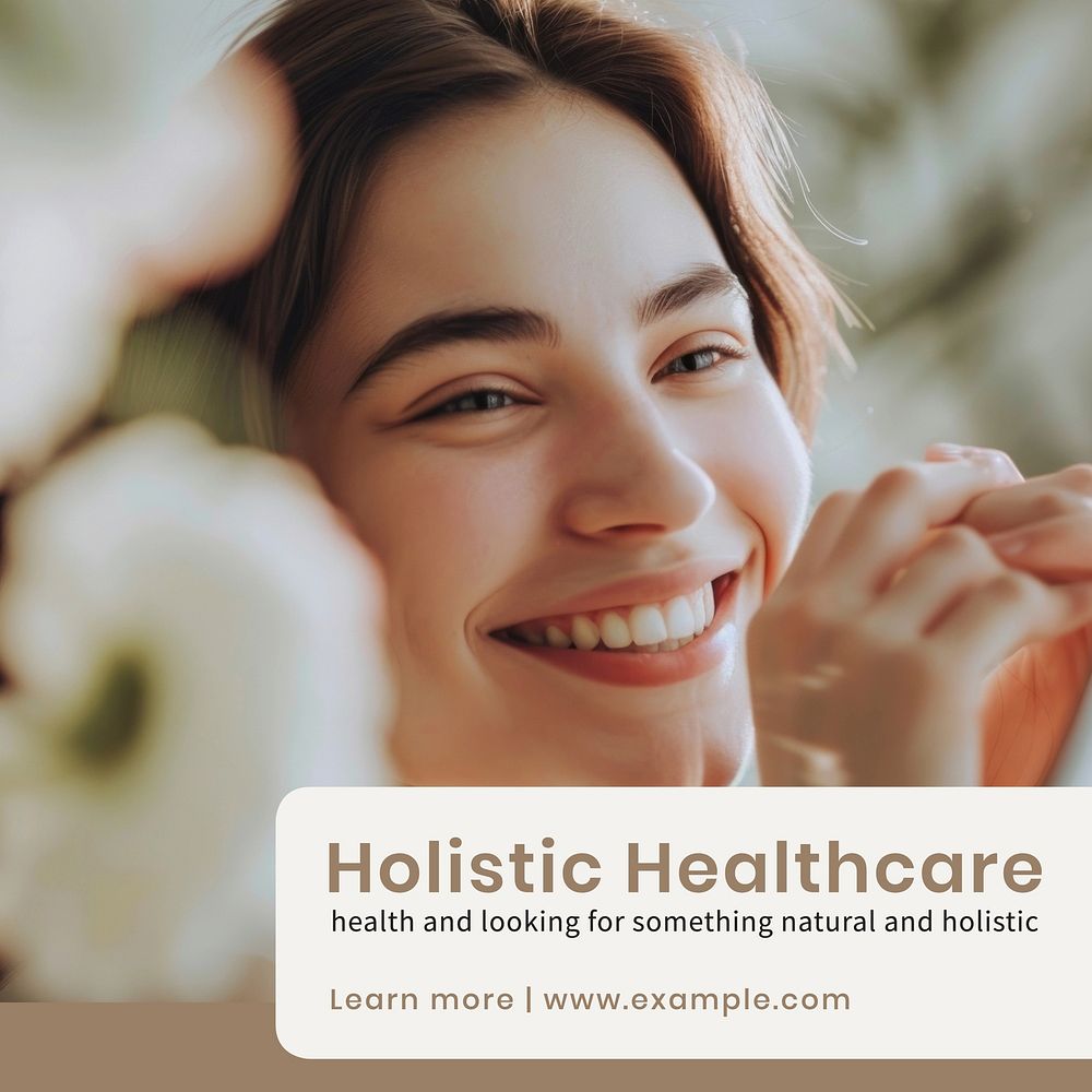Holistic healthcare Instagram post template