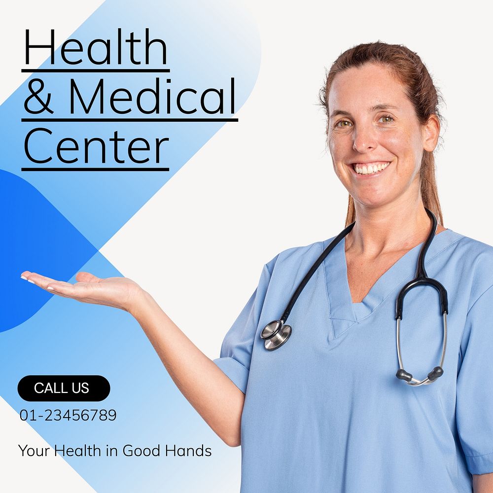 Health & medical center Instagram post template