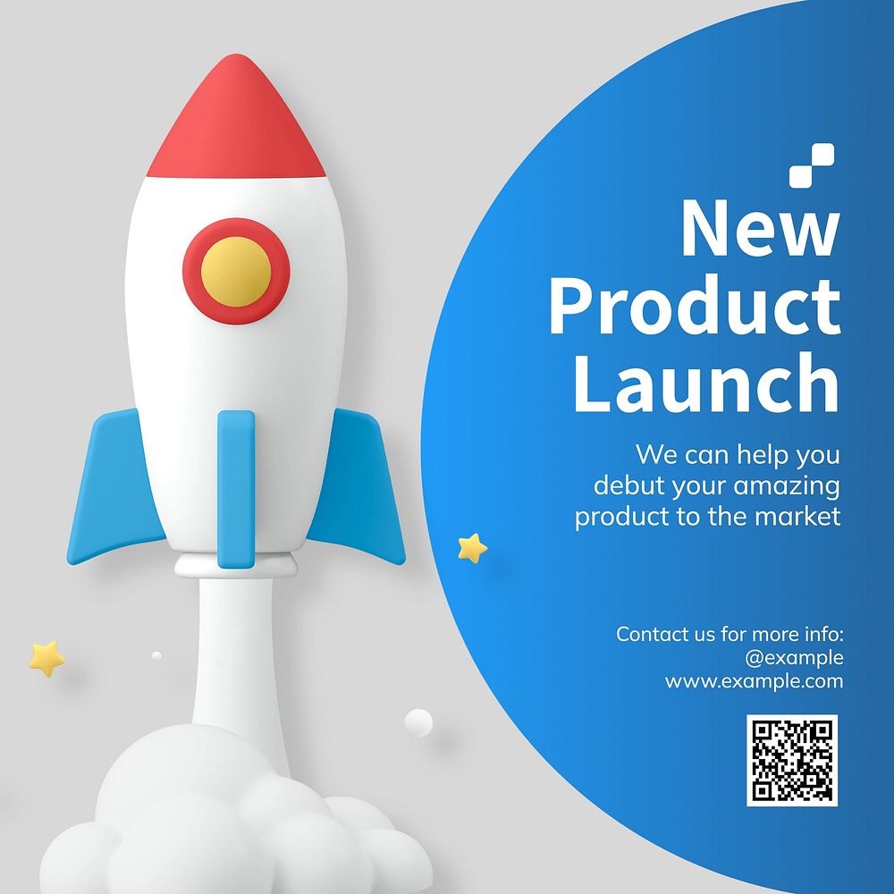 Product launch Instagram post template  