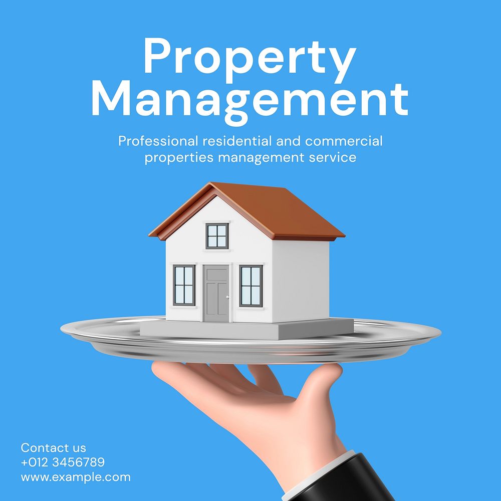 Property management Instagram post template  