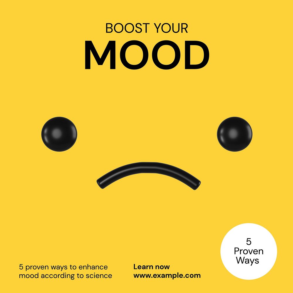 Boost your mood Facebook post template