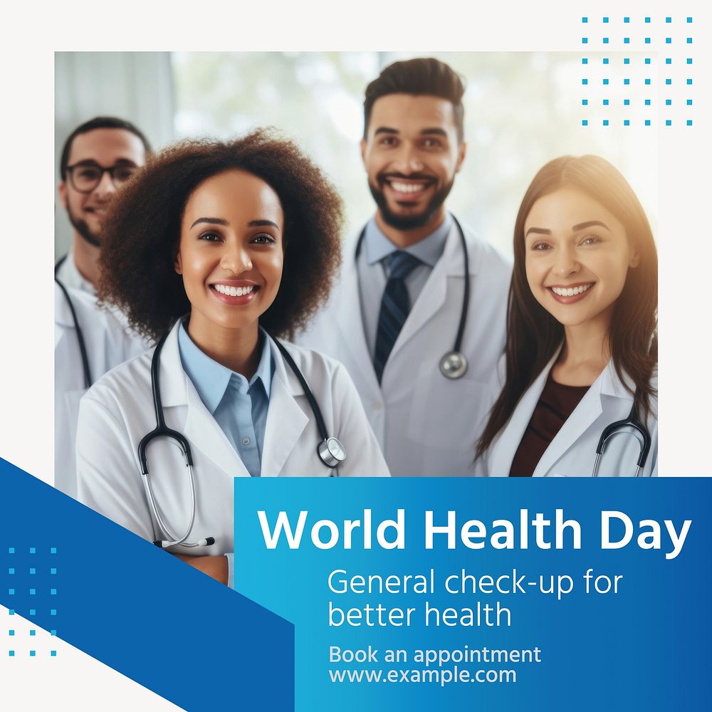 World Health Day Facebook post template