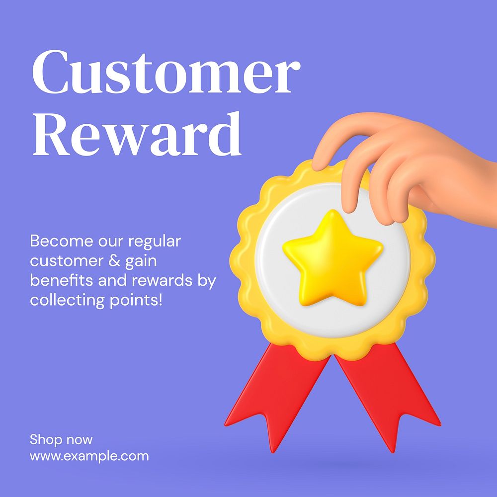 Customer reward Instagram post template