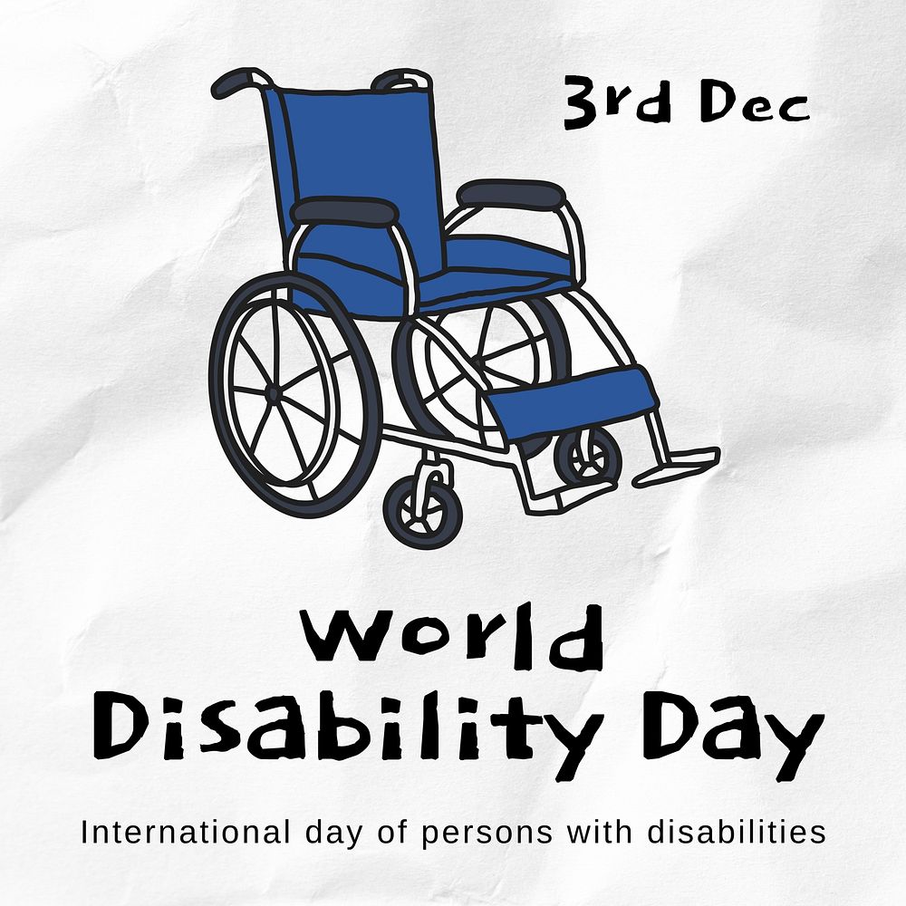 World Disability Day Instagram post template  