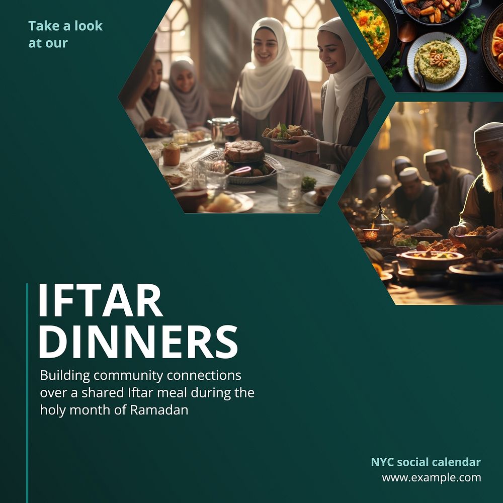 Iftar dinners Instagram post template