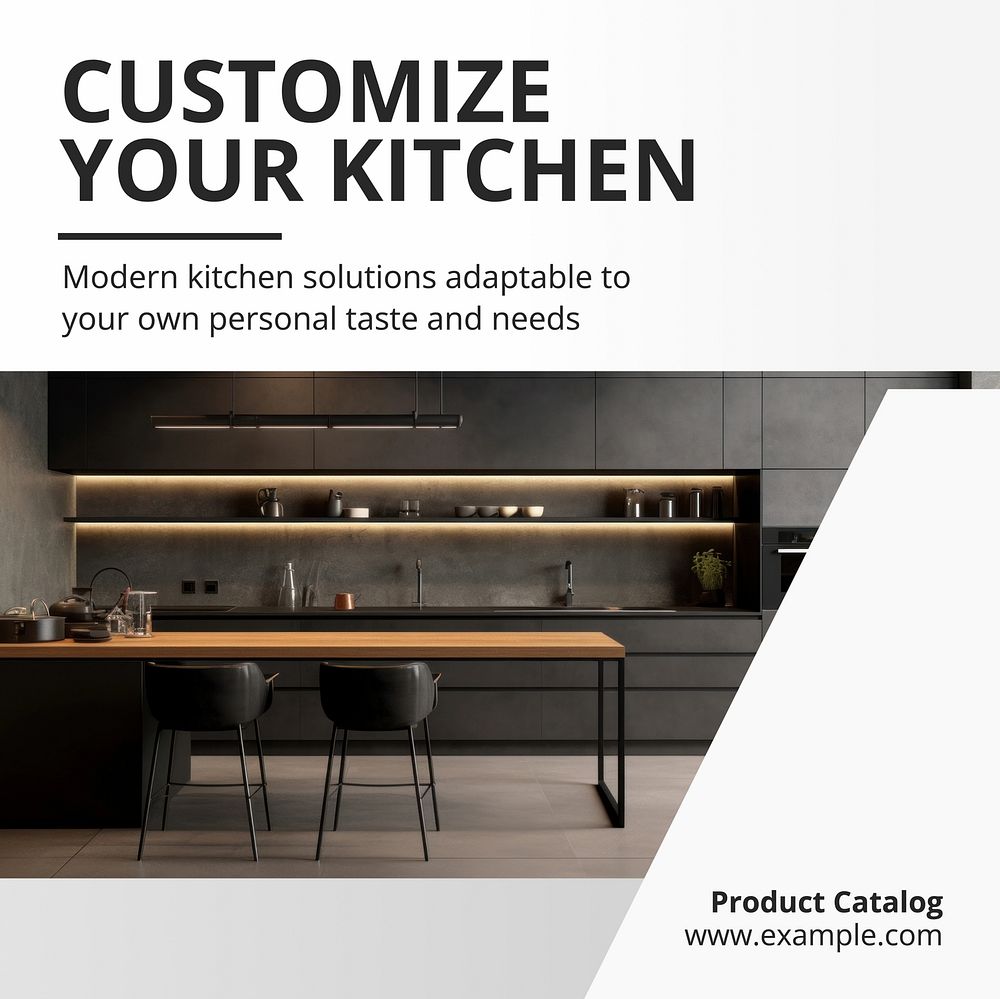 Customize your kitchen Instagram post template