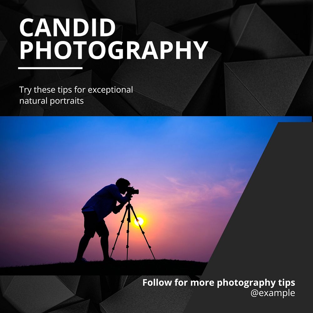 Candid photography Instagram post template