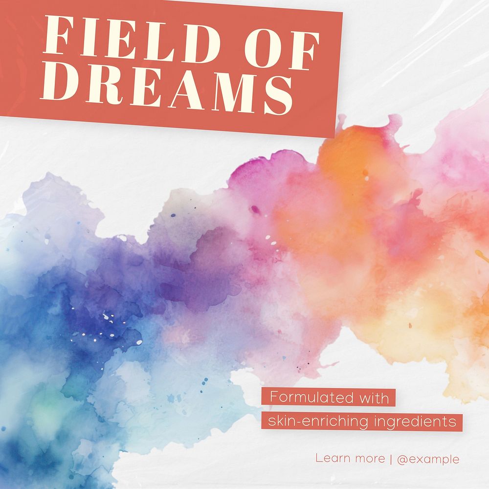 Field of dreams Instagram post template