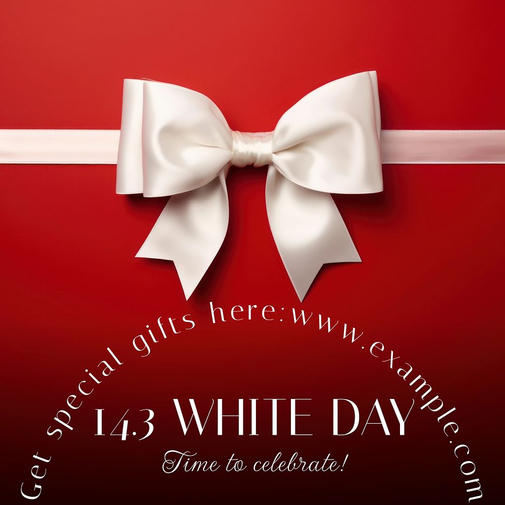14.3 White Day Facebook post template