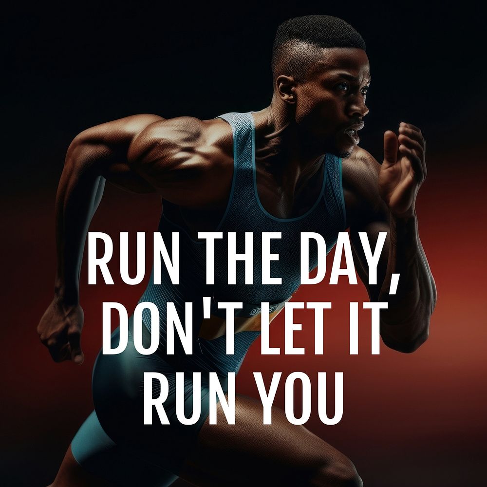 Sports quote Instagram post template