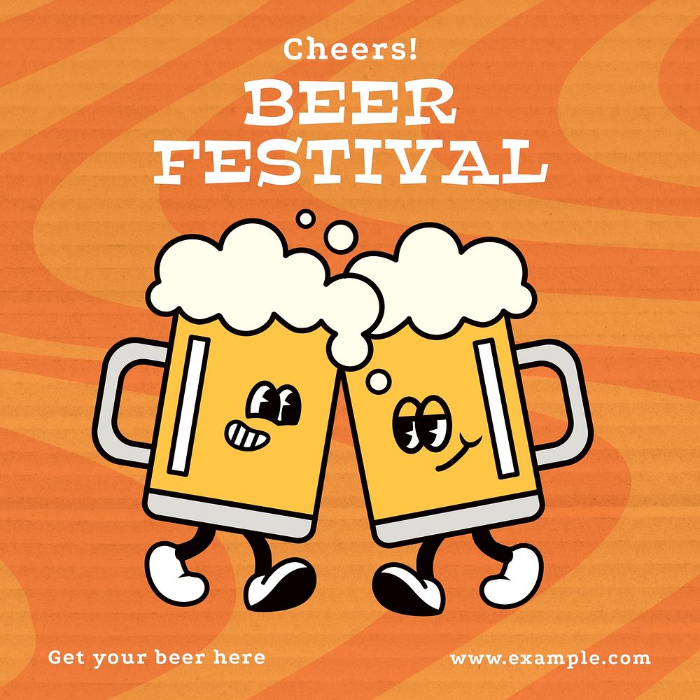 Beer festival Instagram post template