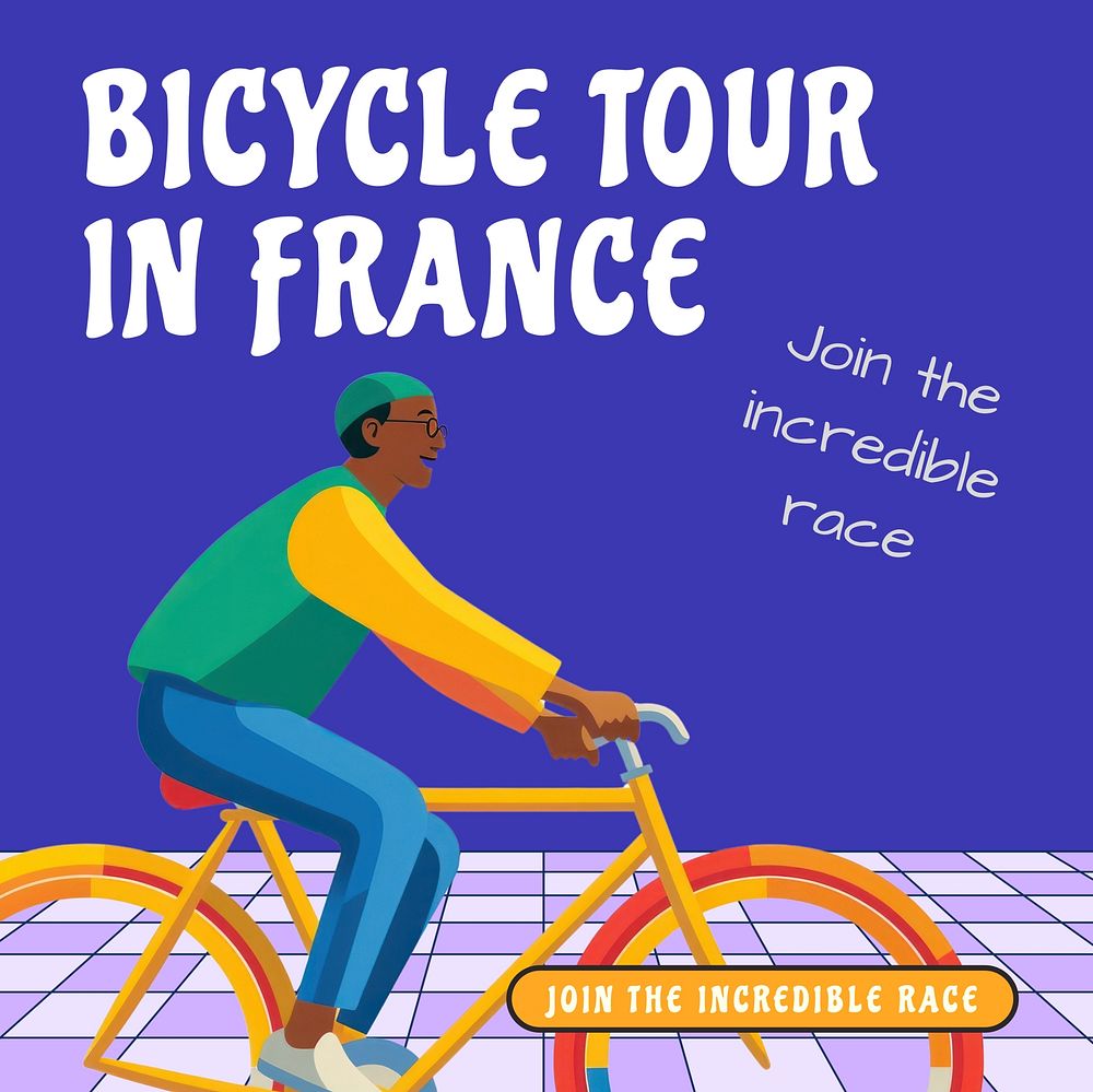Tour de France Facebook post template