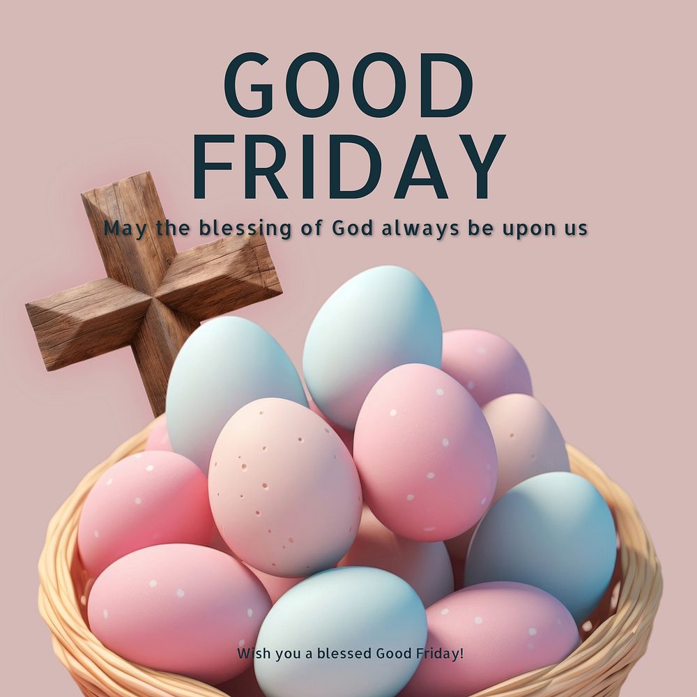 Good Friday Facebook post template